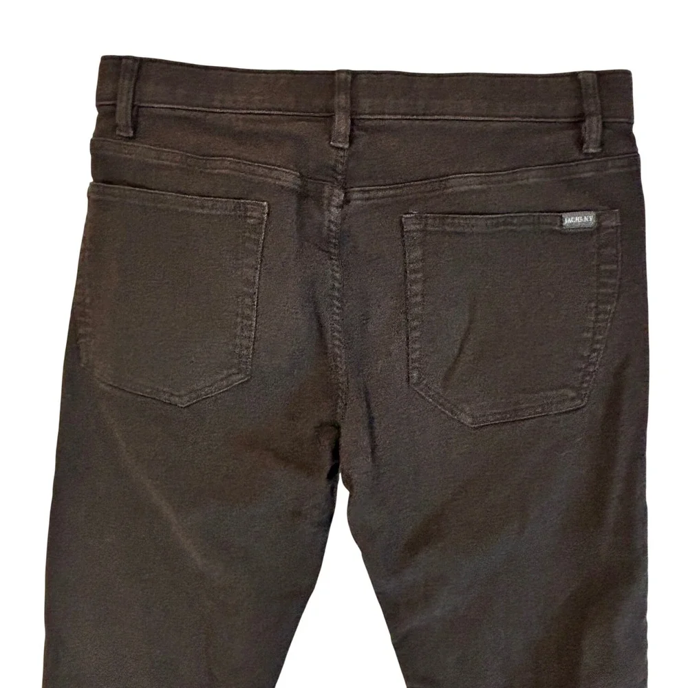 Jachs NY Mens Slim Fit Stretch Pants 32x32 Black 5-Pocket Trousers